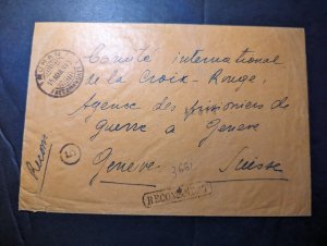 1943 Censored Romania Cover Braila to Geneva Switzerland