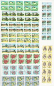 Barbuda, Postage Stamp, #170-175, 178-181 Block of 10 Mint NH, 1974,  JFZ