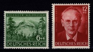 Germany 1943 Birth Centenary of Peter Rosegger, Set [Unused]