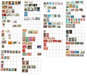 Spain collection U 1870s-1990s: see scans