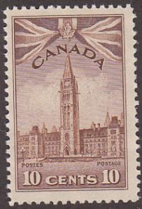 Canada 257 KGVI WWII War Issue, Parliament 1942