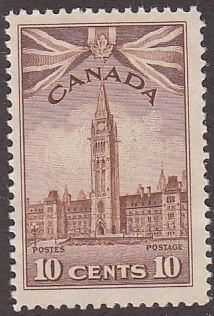 Canada 257 KGVI WWII War Issue, Parliament 1942