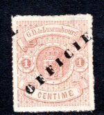 Luxembourg #O23  Used  VF  CV $160.00  ...   3600643