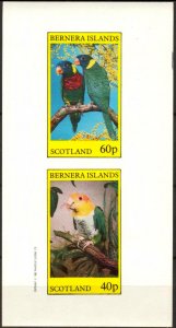 {B199} Bernera Scotland Birds (10) Sh.2 Imperf. MNH Cinderella !!