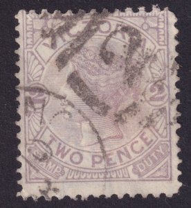 VICTORIA - AUSTRALIA STATE 148 light violet Victoria 2p small circle value 1884