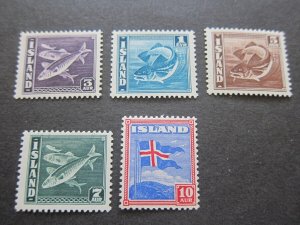 Iceland 1939 Sc 217a-219c,220,222,224 MH