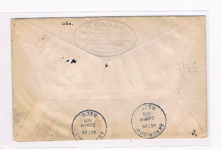 1936 Cover mailed aboard the S.S. Emergency Aid  Pacific Argentine Brazil Line