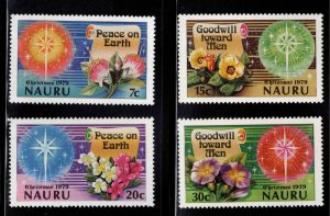 NAURU Scott 206-209  MNH** Christmas stamp set 1979