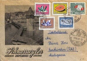 Switzerland 1959, envelope from Flüeli Ranft to Euskirchen