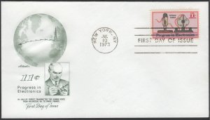 SC#C86 11¢ Electronics Progress Single FDC: Artmaster (1973) Unaddressed