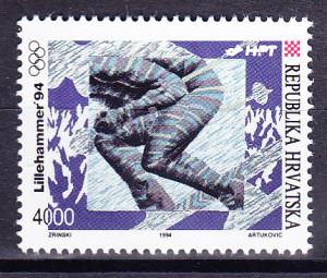 Croatia 1994 4000d Winter Olympics Lillehammer  SKI VF/NH(**)