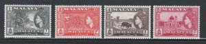 Malaya States - Malacca 1957 Scenes Scott # 45 - 48 MH (Short Set)