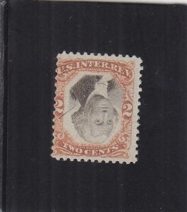 2c Revenue, R135b, Mint, Inverted Center on India Card (29004)