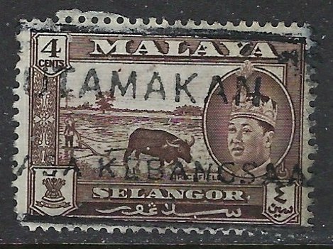 Malaya-Selangor 104 Used 1957 issue (ap7103)