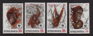 Indonesia 1989 Sc 1380-1383 WWF set MNH