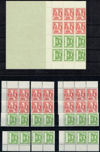 Berlin 1961,Sc.#n.l. MNH. Package approval stamps. Booklet + all se-tenants