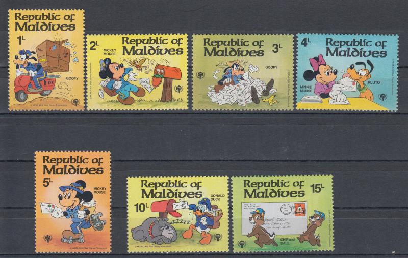 YS-H436 WALT DISNEY - Maldives Ind, Iyc, 1979, Mickey Mouse, Great Stamps MNH