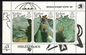 KIRIBATI 1989 World Stamp Expo S/S; Scott 527; MNH