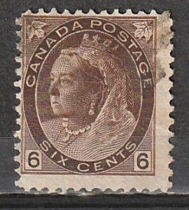 #80 Canada Used QV Numeral