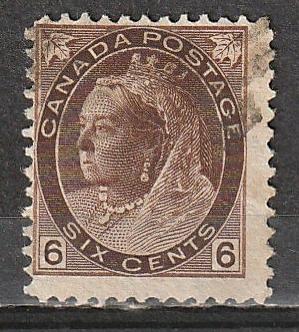 #80 Canada Used QV Numeral