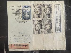 1945 Casablanca Morocco First Day Souvenir Cover FDC Solidarity Issue To Fez