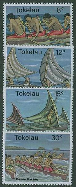 Tokelau SC# 65-8 Canoe Racing  MNH