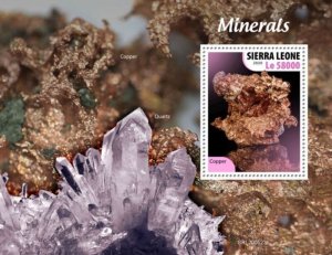 Sierra Leone - 2020 Copper Mineral - Stamp Souvenir Sheet - SRL200523b