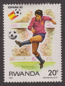 Rwanda 1095 World Cup Soccer 1982