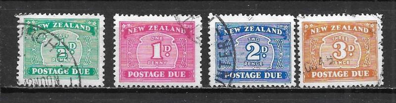 New Zealand J22-25 Postage Due set Used