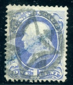 US SCOTT #134 USED-VF-XF W/ PSE CERT (3/6/21 GP) 