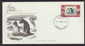 British Antarctic Territory 74 Penguin Fleetwood U/A FDC