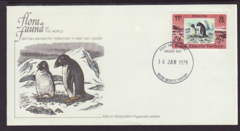 British Antarctic Territory 74 Penguin Fleetwood U/A FDC