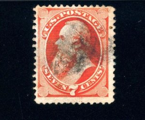 USAstamps Used FVF US Serie of 1870 Stanton Scott 138 Grilled +Cert SCV $525+