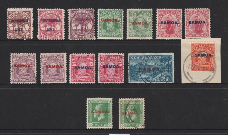 Samoa a small lot of earlies M &/or used