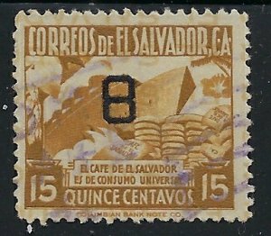 Salvador Used 1938 issue (an5979)