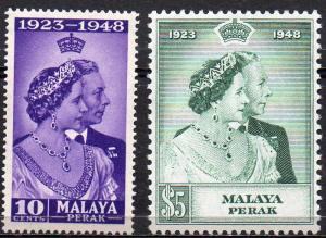 MALAYA (PERAK) 1948 Royal Silver Wedding