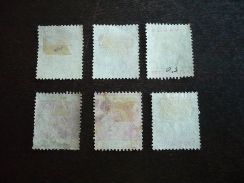 Stamps - Cyprus - Scott# 48-53 - Used Part Set of 6 Stamps