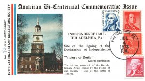 LIMITED EDITION AMERICAN BICENTENNIAL INDEPENDENCE HALL PHILADELPHIA JULY 4 1973