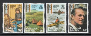 Falkland Islands 1981 Duke of Edinburgh's Awards Scott # 327 - 330 MH