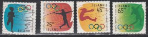 Iceland # 824-827, Atlanta Summer Olympics  Mint NH, 1/2 Cat