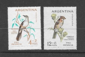BIRDS - ARGENTINA #B40-41  MNH