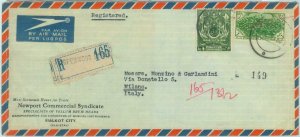 84617 - PAKISTAN - POSTAL HISTORY - REGISTERED Airmail COVER to ITALY 1960