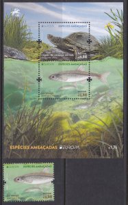 Portugal, Fauna, Fishes, Turtles, EUROPA MNH / 2021