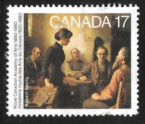 Canada 849: 17c Meeting of the School Trustees (Robert Harris), used, VF