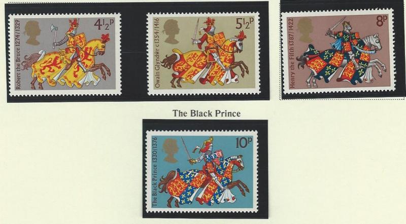 Great Britain  MNH sc 724- 727