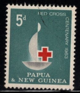 Papua New Guinea Scott 174 Red Cross stamp 1963 light cancel