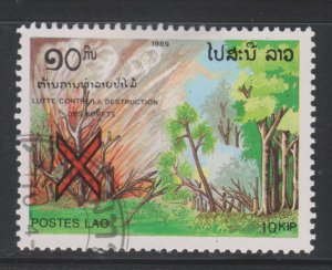 Laos 943 Fight Forest Fires 1989