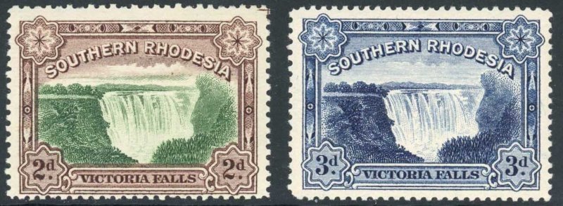 Southern Rhodesia SG29/30 Victoria Falls M/M Cat 30 pounds
