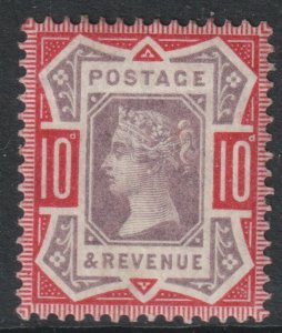 GB Scott 121 - SG210, 1887 Jubilee 10d MH*