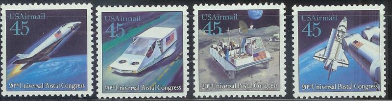 C122 - C125 UPU set of 4 F-VF MNH single stamps